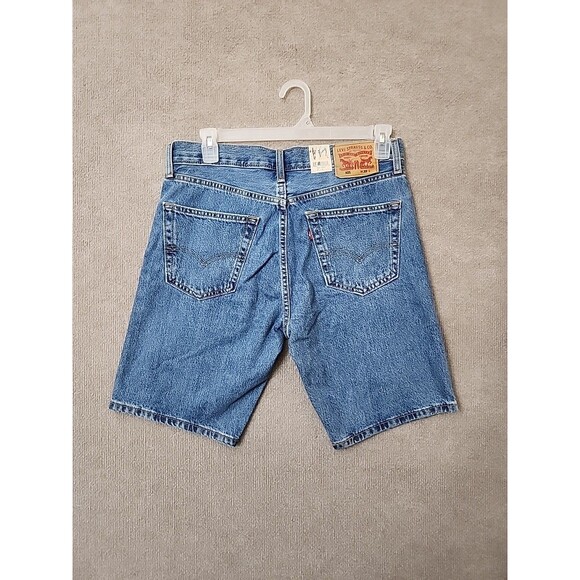 Levis 405 Shorts Mens 33 Blue Medium Wash Standard Fit 100% Cotton NEW - Picture 5 of 9